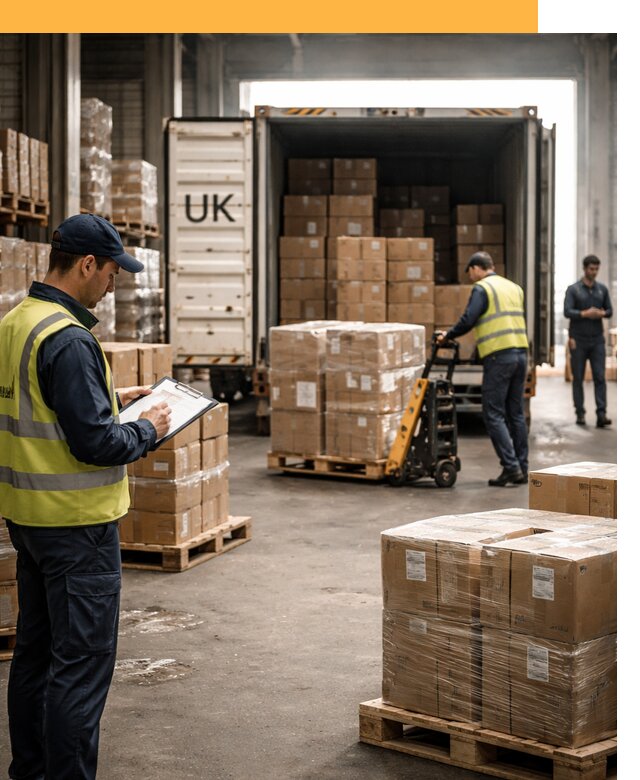 Доставка грузов из Великобритании с таможенным оформлением от 12819