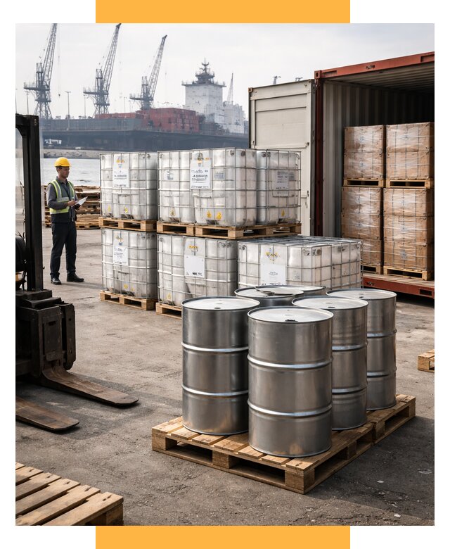 Доставка химического сырья из Индии от 256375 р. | СетСервис-Смл