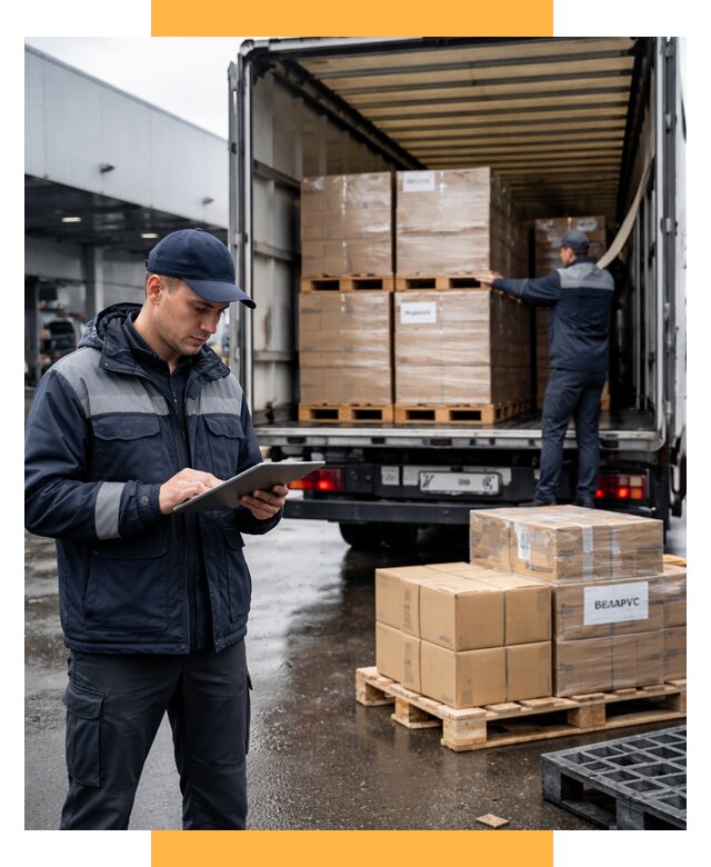 Доставка грузов из Беларуси от 15383 р. логистика СетСервис-Смл