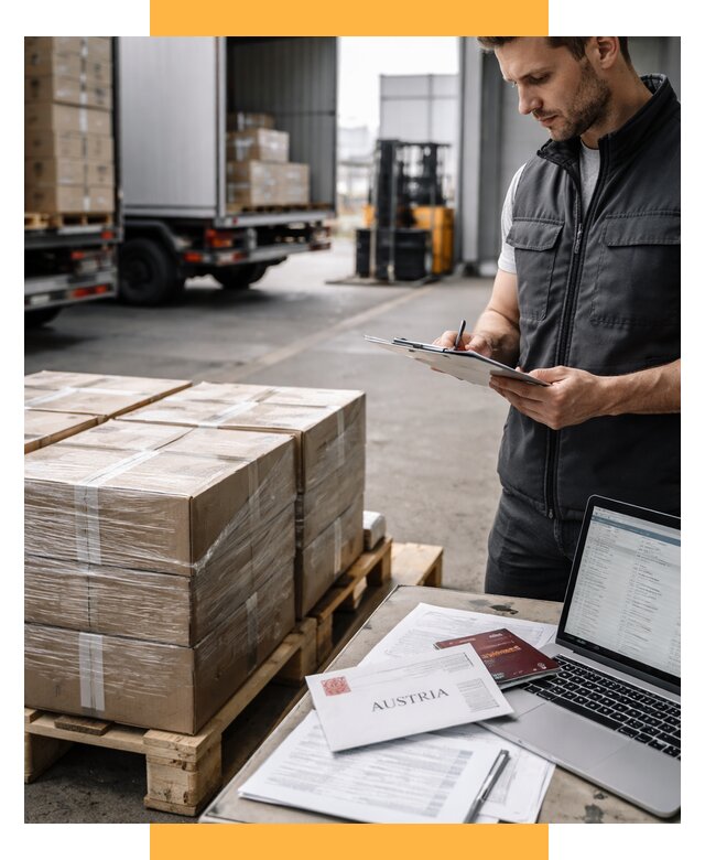 Доставка в Австрию от 66658 р. Логистика и экспорт СетСервис-Смл