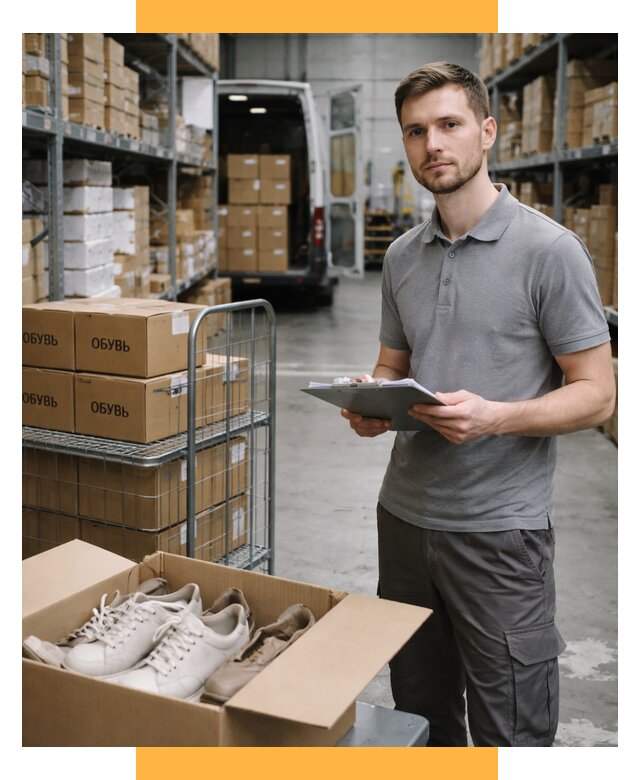 Доставка обуви из Китая и Турции от 4615 р. СетСервис-Смл