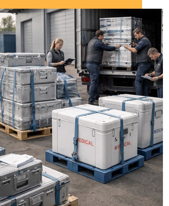 Перевозка медицинского оборудования по всему миру от 15383 руб